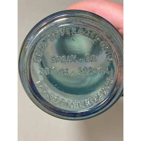 Starbucks Iridescent Rainbow Water Bottle 20 oz Recycled Glass 2019 - Picture 5 of 5